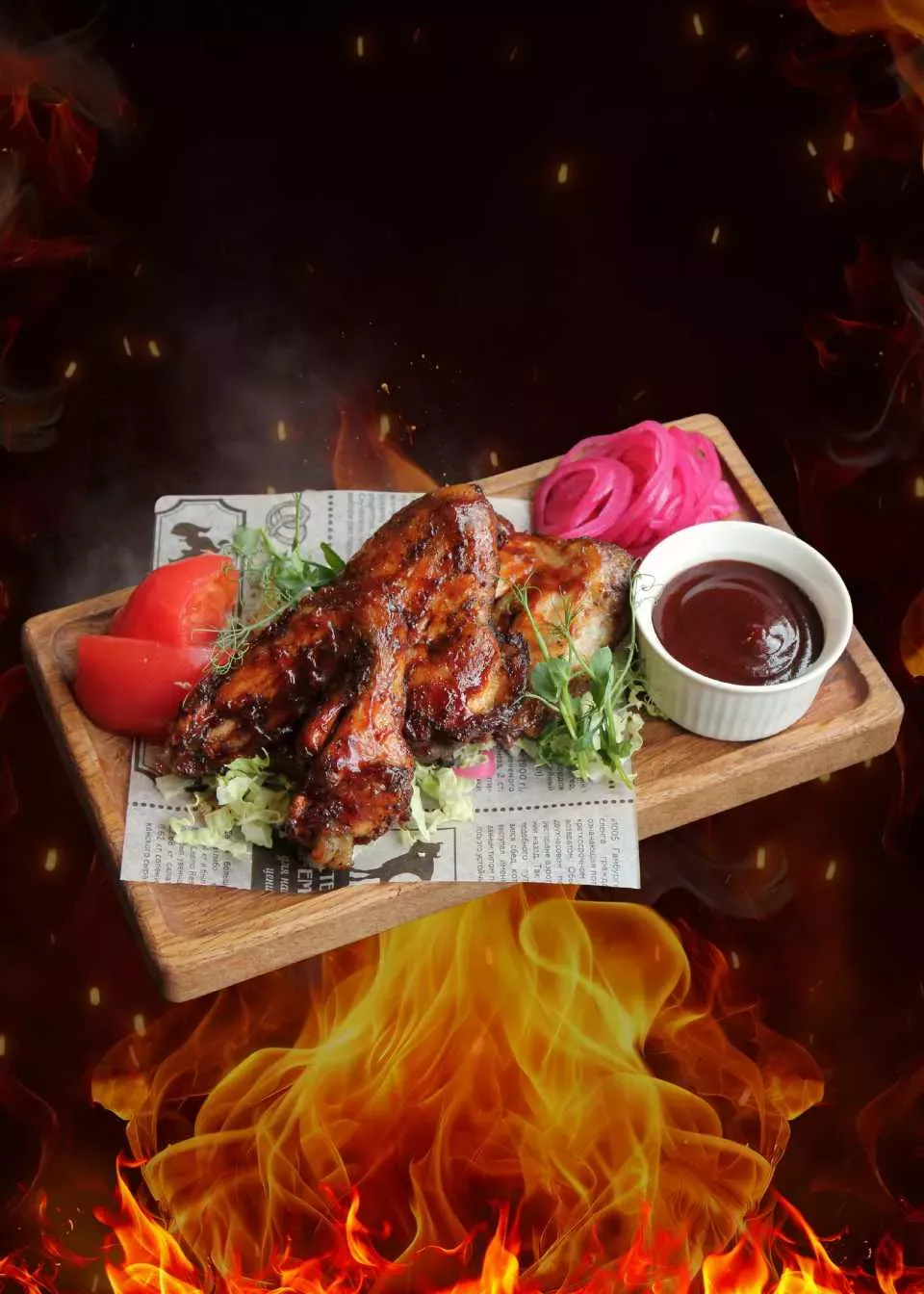 Хоспер и смокер в ресторане Brauplatz